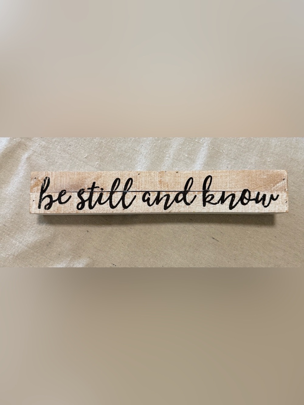 Rustic Wooden Sign "be still and know" Wall Decor 12"